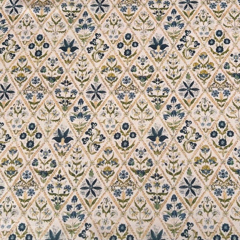 ПРЕДЗАКАЗ, ЦВЕТОЧНЫЙ АРАБЕСК. БЕЖЕВЫЙ. 100% хлопок