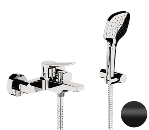 Remer SL02NO Смеситель для ванны душа с ручным душем, кронштейном и шлангом 150 см