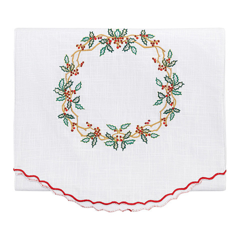 Дорожка на стол 45х150см Tkano Festive wreath New Year Essential