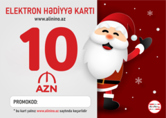 Elektron hədiyyə kartı Yeni İl 10 AZN