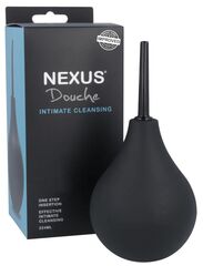 Черный анальный душ с обратным клапаном Non Return Valve Anal Douche - 