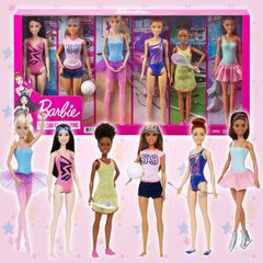 Набор кукол Барби Barbie Карьера спорт 6 шт.