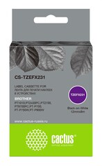 Картридж ленточный Cactus CS-TZEFX231 черный для Brother 1010, 1280, 1280VP, 2700VP