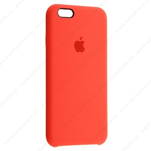 Накладка Silicone Case для Apple iPhone 6s/ 6 ярко-розовый