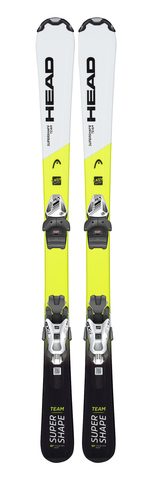 Горные лыжи HEAD Supershape Team Easy с креплениями SX 4.5 GW CA BRAKE 80 [K] white/yellow