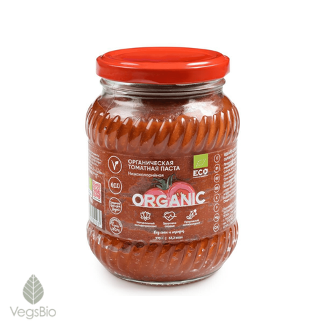 Паста томатная низкокалорийная без соли и сахара ОРГАНИК, 370г