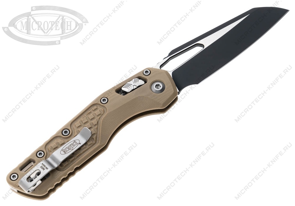 Нож Microtech MSI 210-1FRGTTA Tan Frag G-10 Black Blade - фотография 