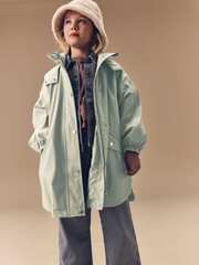 Плащ с капюшоном для девочки Next AD5-941, Мятный
