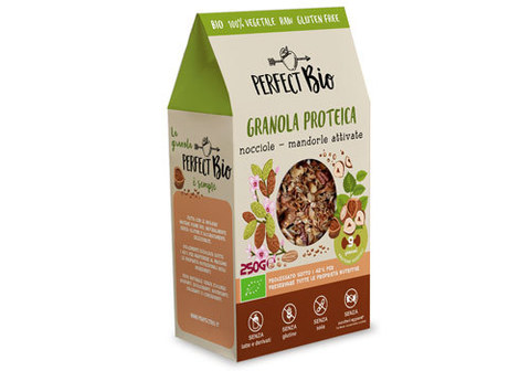 Гранола с фундуком и миндалем с высоким содержанием протеина, 205г