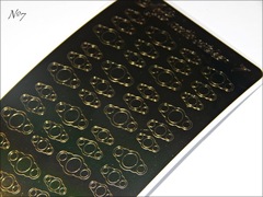 Металлизированные наклейки Arti nails Stiker цвет золото №7