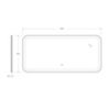 CEZARES CZR-SPC-STYLUS-1500-700-TCH-WARM Зеркало со встроенной подсветкой, сенсорным выключателем и подогревом