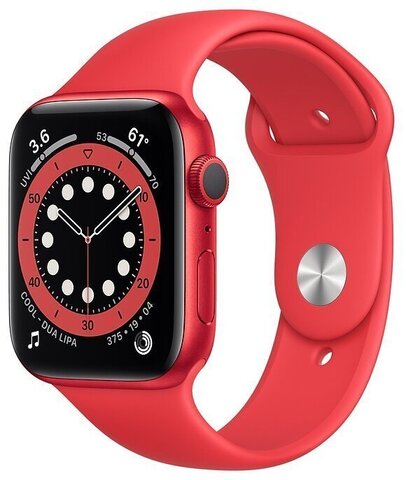 Часы Apple Watch Series 6 GPS 44mm Aluminum Case with Sport Band (PRODUCT)RED