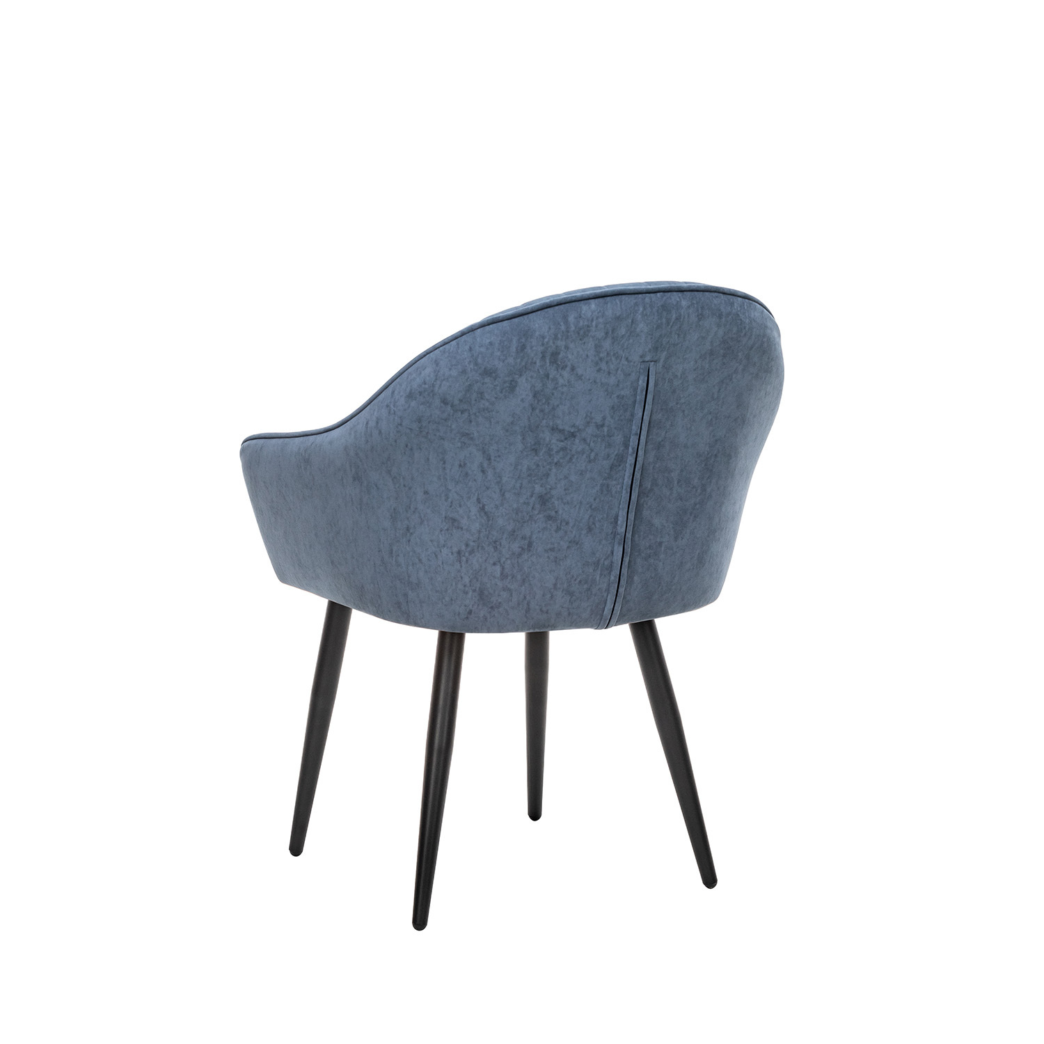 Стул с подлокотниками Leset Вайд, каркас Черный, велюр Синий, фото 5