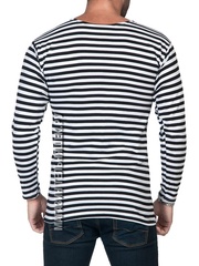 Купить недорого тельняшку черную - Магазин тельняшек.ру 8-800-700-93-18Тельняшка летняя ВМФ (черная полоса) ГОСТ МИНОБОРОНЫ в Магазине тельняшек