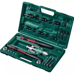 KRAFTOOL Combo3-M12, 3 вида заклёпок, комбинированный складной заклепочник в кейсе (31182)