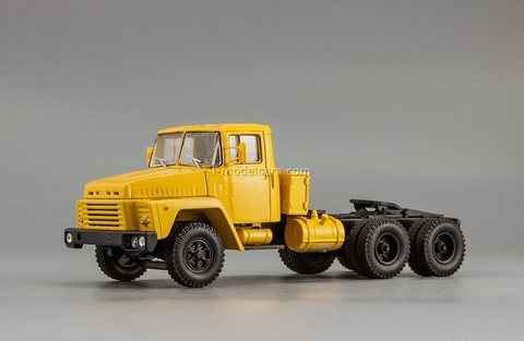 KRAZ-252 truck tractor 1979-1990 yellow 1:43 Nash Avtoprom