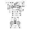 Hansgrohe Logis 71400670 Смеситель для ванны (черный матовый)