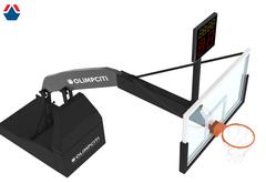 Стойка баскетбольная мобильная складная PRO, вынос 3250 с одностороннем табло атаки