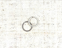 Кольцо плоское металл для ключей и брелока, d 24 мм, никель