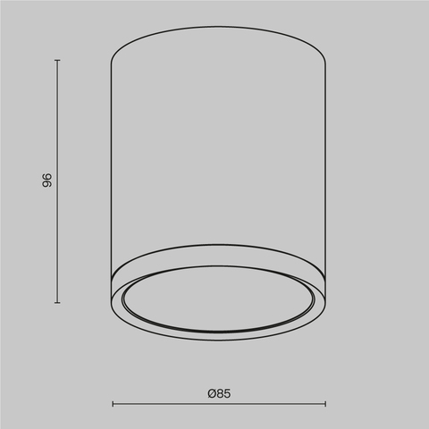 Накладной светильник Maytoni Hoop C086CM-GX53-MRD-B