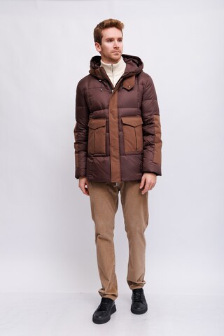 DIEGO M Пуховик стеганый с капюшоном