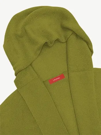 Кардиган с капюшоном из шелка