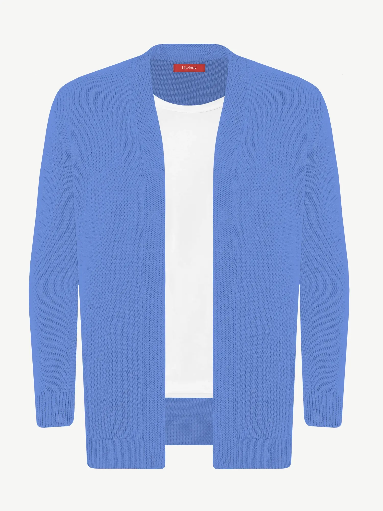 Кардиган с планкой из шелка