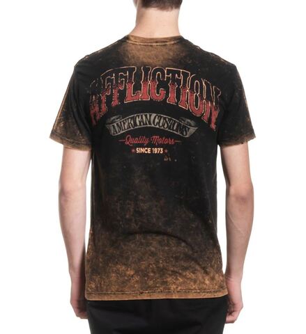 Affliction | Футболка двусторонняя мужская Native Exhaust Tee A28292 сзади