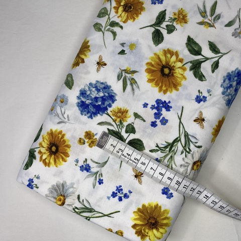 Американский хлопок Wilmingtonprints Bees and Blooms