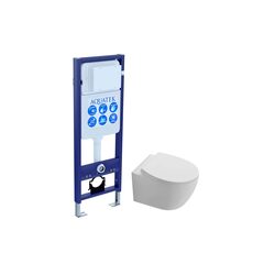 Aquatek SET Aquatek СИРИУС-INS17 SET Aquatek СИРИУС (рама Aquatek Standard INS-0000017(без клавиши и крепежа) + унитаз AQ1582T-00 СИРИУС TORNADO с тонким сиденьем soft-close) фото