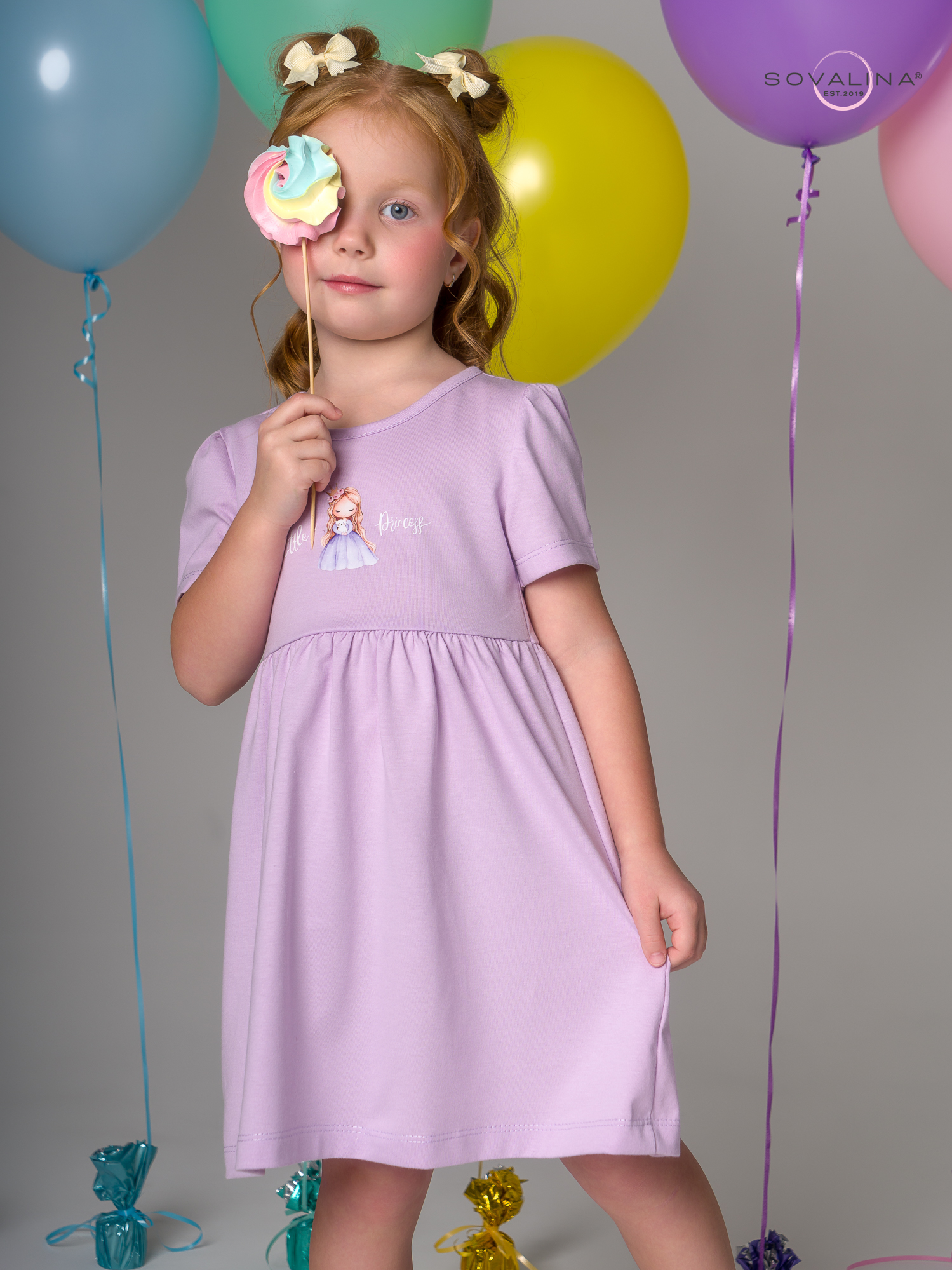 Платье Аленка к/р SG сирень Princess Л