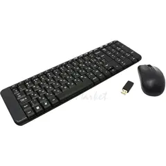 Комплект кл-ра+мышь беспров. Logitech MK220 black (USB, 104 клавиши) (920-003169)