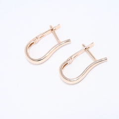 029064 - Серьги из золота без вставок минималистичные