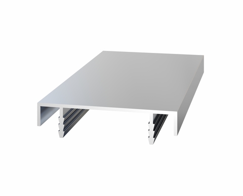 Профиль торцевой Замок тип AGB L2000 10*40 мат.серебро