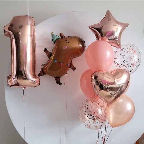 Композиция на 1 год девочке с капибарой