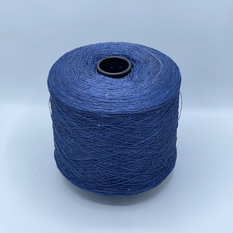 Бобинная пряжа, Linette Pailletes, 450м, 80% Лен, 20% Полиэстер(пайетка), Сине-сиреневый+пайетка. 39431