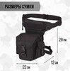 Картинка сумка на бедро Skully Tactic RWZS72 black - 2