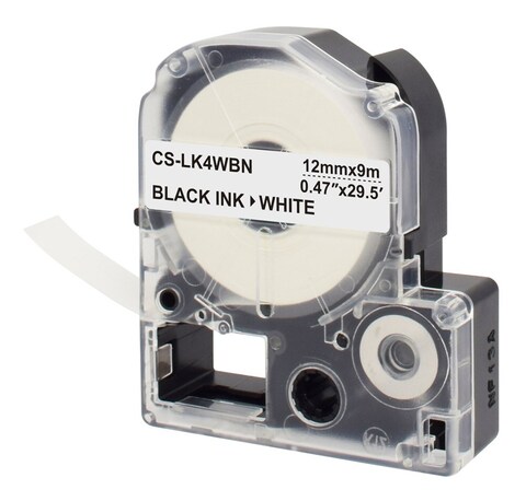 Картридж ленточный Cactus CS-LK4WBN черный для Epson LW300, LW400, LW700, LW600P, LW1000P