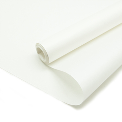 Упаковочная бумага крафт, Однотонный, Белый, 0,5*8,23 м, 60гр