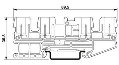 ST 2,5-QUATTRO/4P-Проходные клеммы