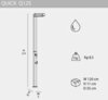 Душ уличный Arkema Quick Q125