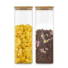 Банки для хранения, 2200 мл, 2 шт .