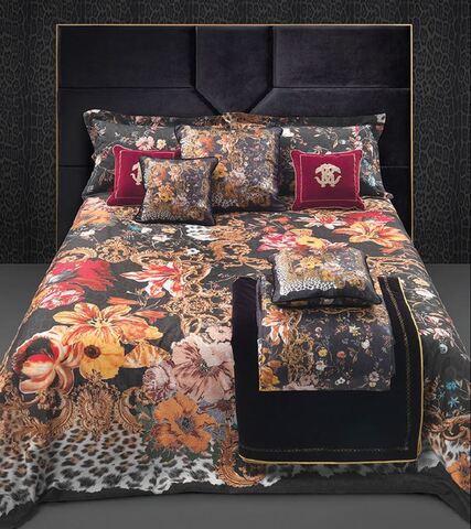 Постельное белье 2 спальное евро Roberto Cavalli Frame black 001