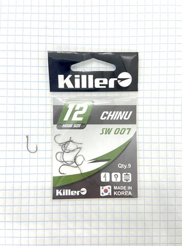 Крючок KILLER CHINU № 12 продажа от 10 шт.