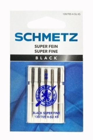 Иглы Schmetz стандартные с покрытием антиклей 130/705 H-SU XS, №70, 5 шт