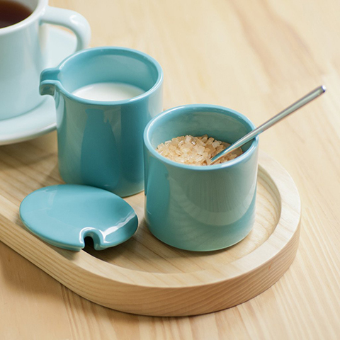 Набор: сахарница + молочник + ложечка Loveramics C098-51AYE