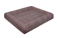 ТОТО лежанка анатомический матрас (рогожка), цвет коричневый (80х70х13см)