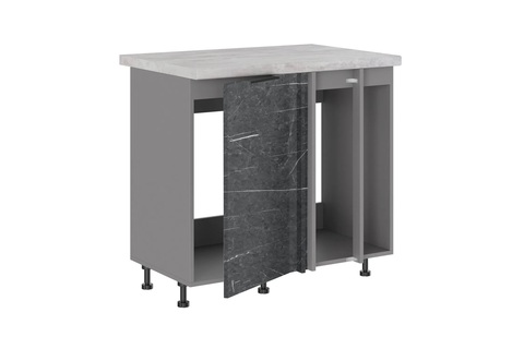 Брауни МП-1000 шкаф под мойку (Стол под мойку (прямой угол) одна створка+2 фальшпанели)