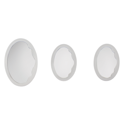 Комплект зеркал VERONICA белый (45х65х2,6 1 шт. и 35х50х2,6 2 шт. )