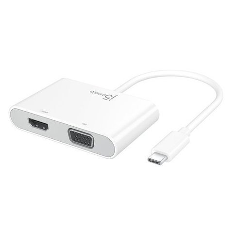 Переходник j5create USB-C to HDMI & VGA Adapter USB 3.0/Power Delivery